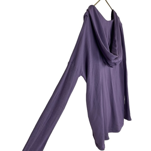 Athleta Purana Purple Violet Wrap Tunic Soft Sweatshirt Hoodie - Picture 9 of 16